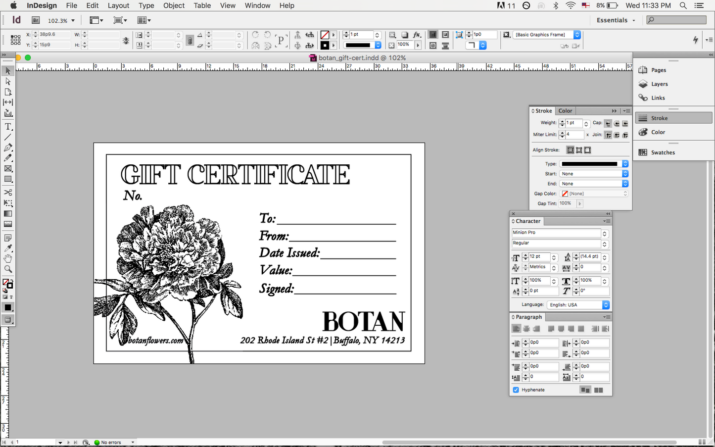 Gift Certificate