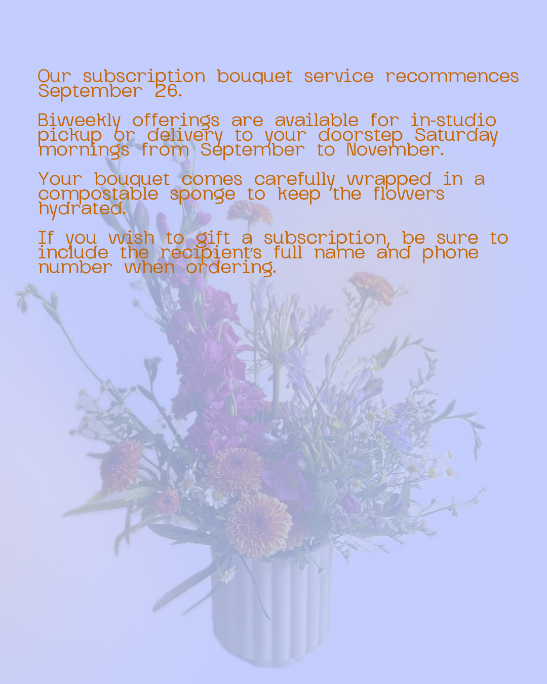 FALL FLOWER CLUB 2026